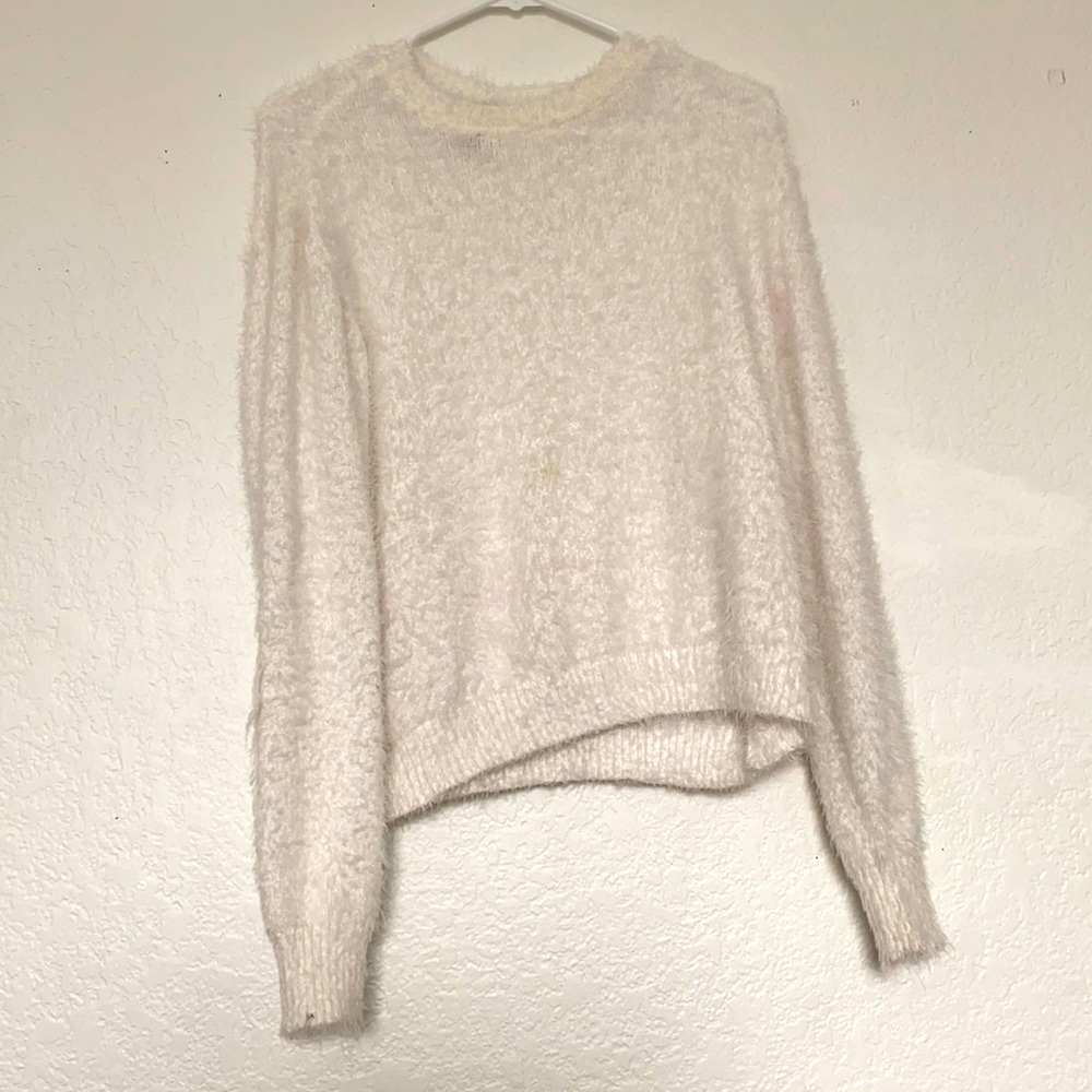 Fuzzy Cream Sweater